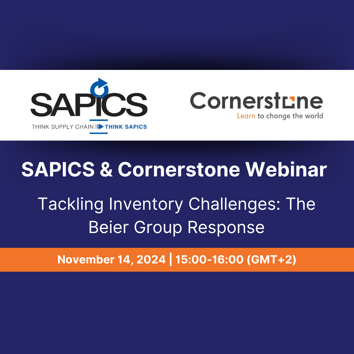 thumbnails SAPICS & Cornerstone Webinar | Tackling Inventory Challenges: The Beier Group Response